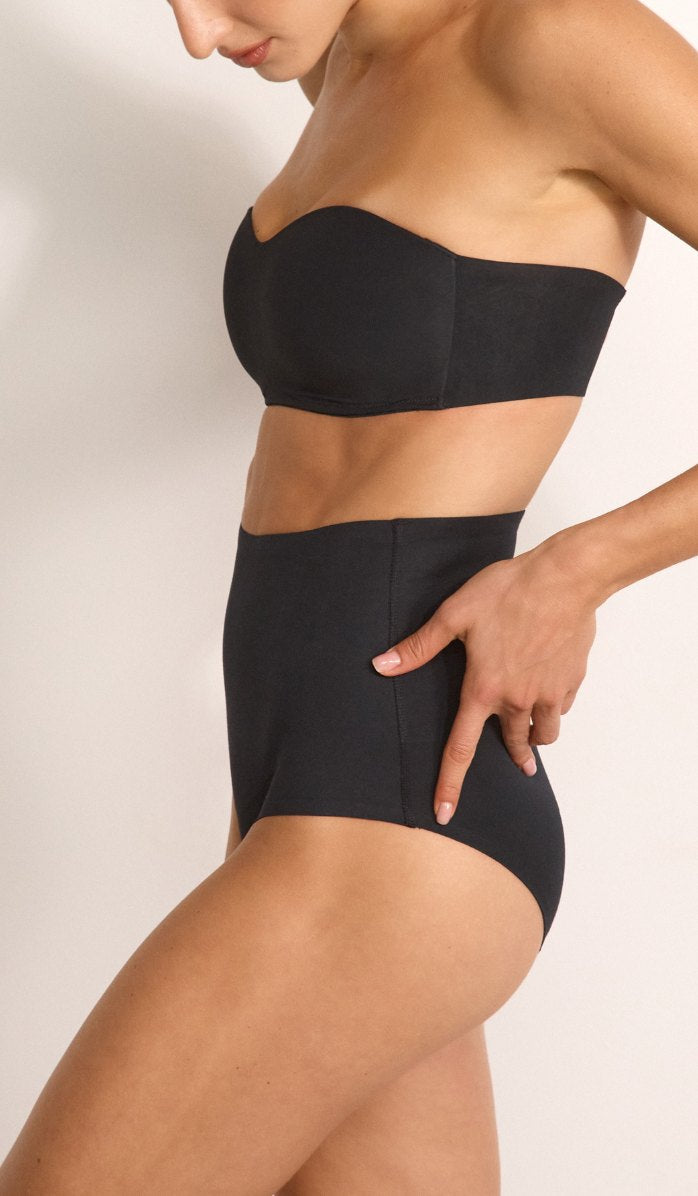Modal Shaping Panty - Black - Close-up