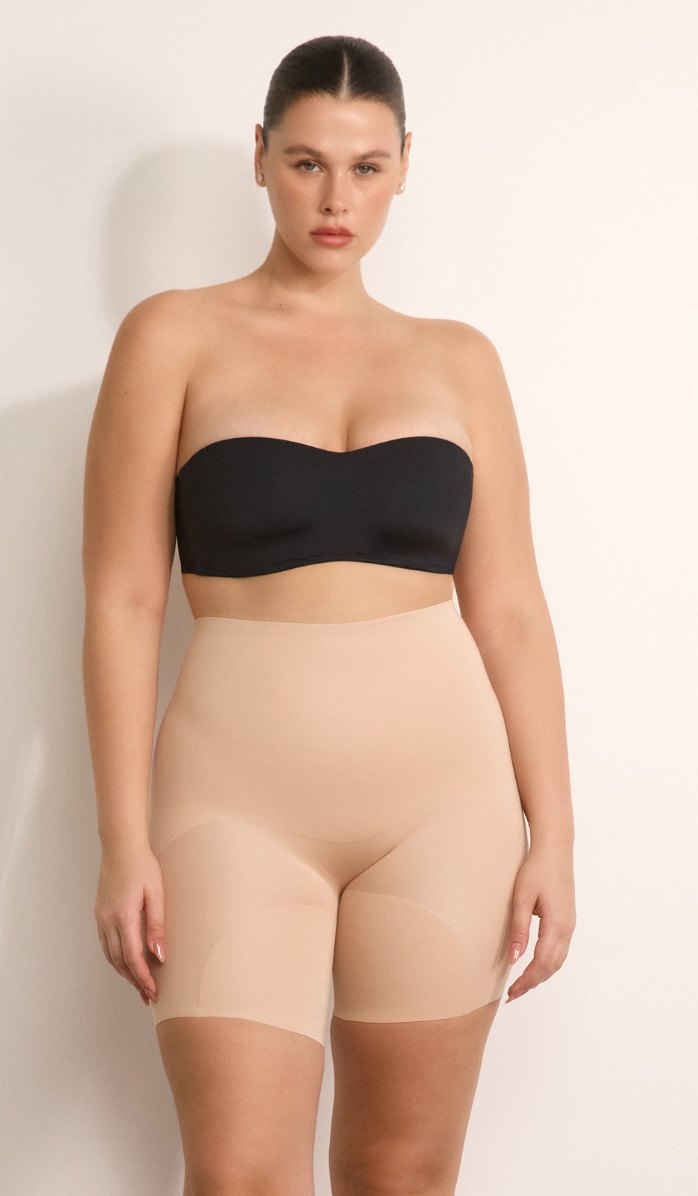 Modal Shaping Shorts - Powder - Side View