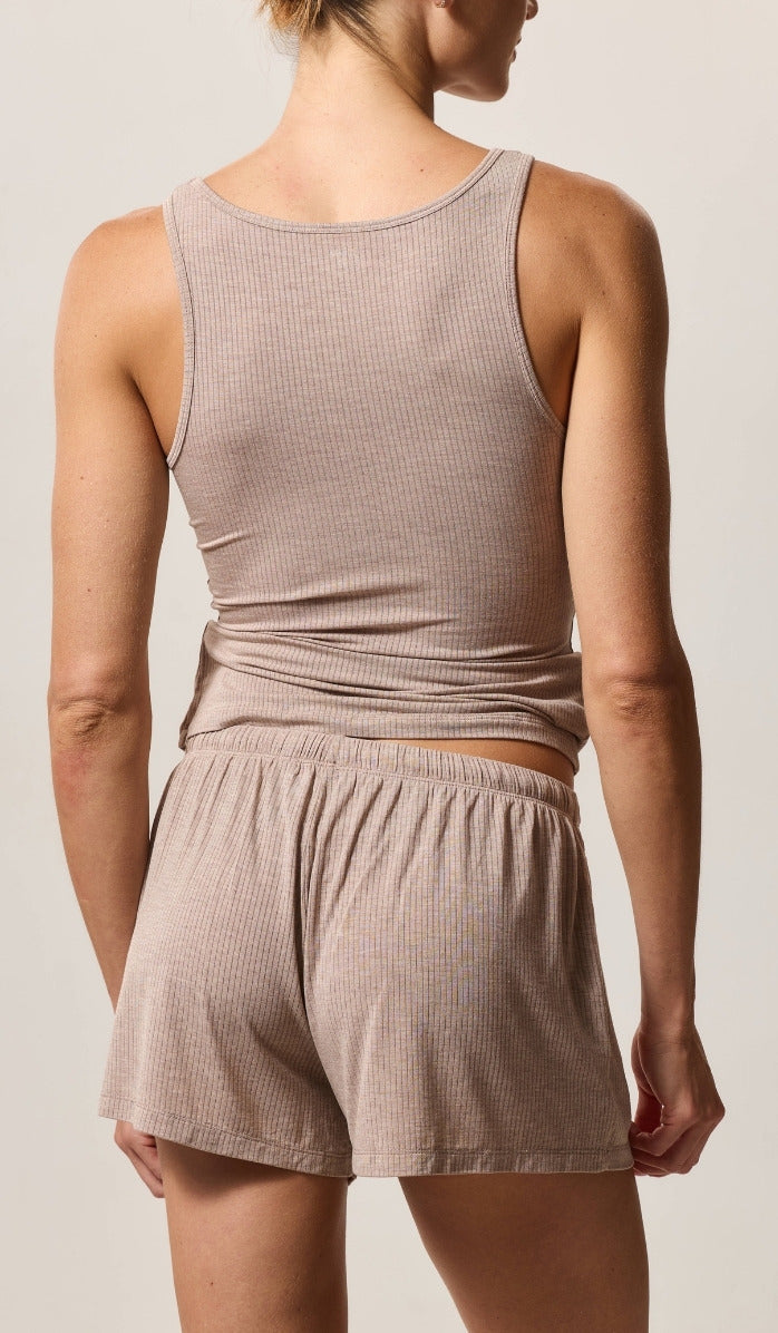 Classic Shorts - Rib Modal Mocha