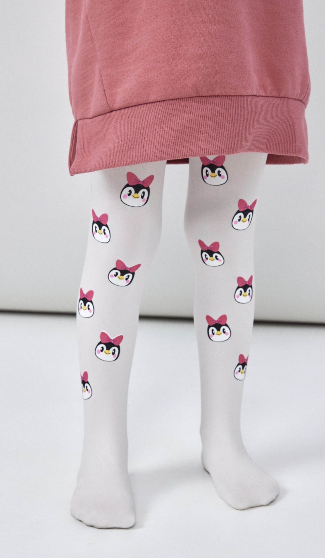 Girls' Opaque Tights - Miss Pingy Cream