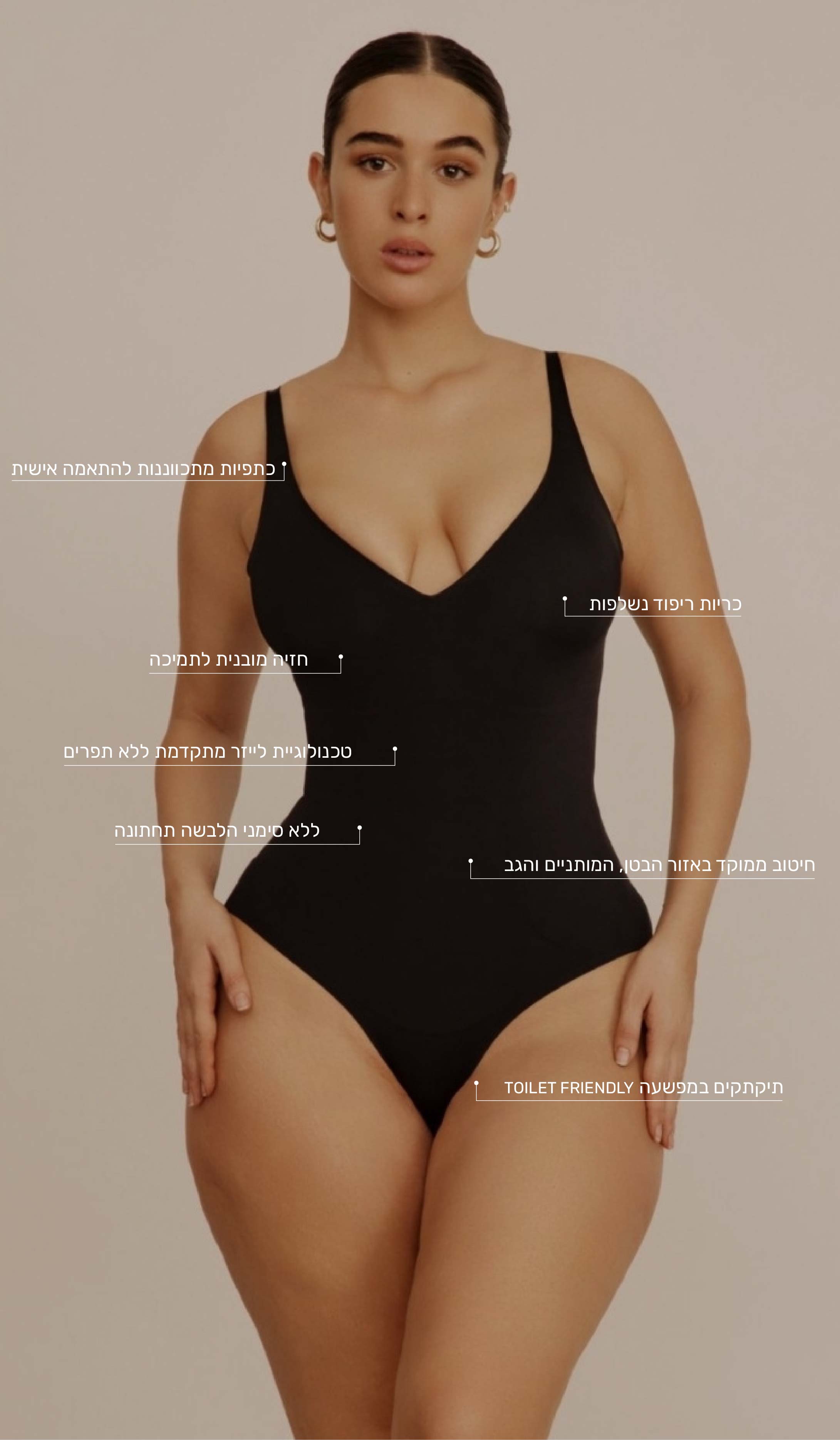 Sculpting Bodysuit - Black