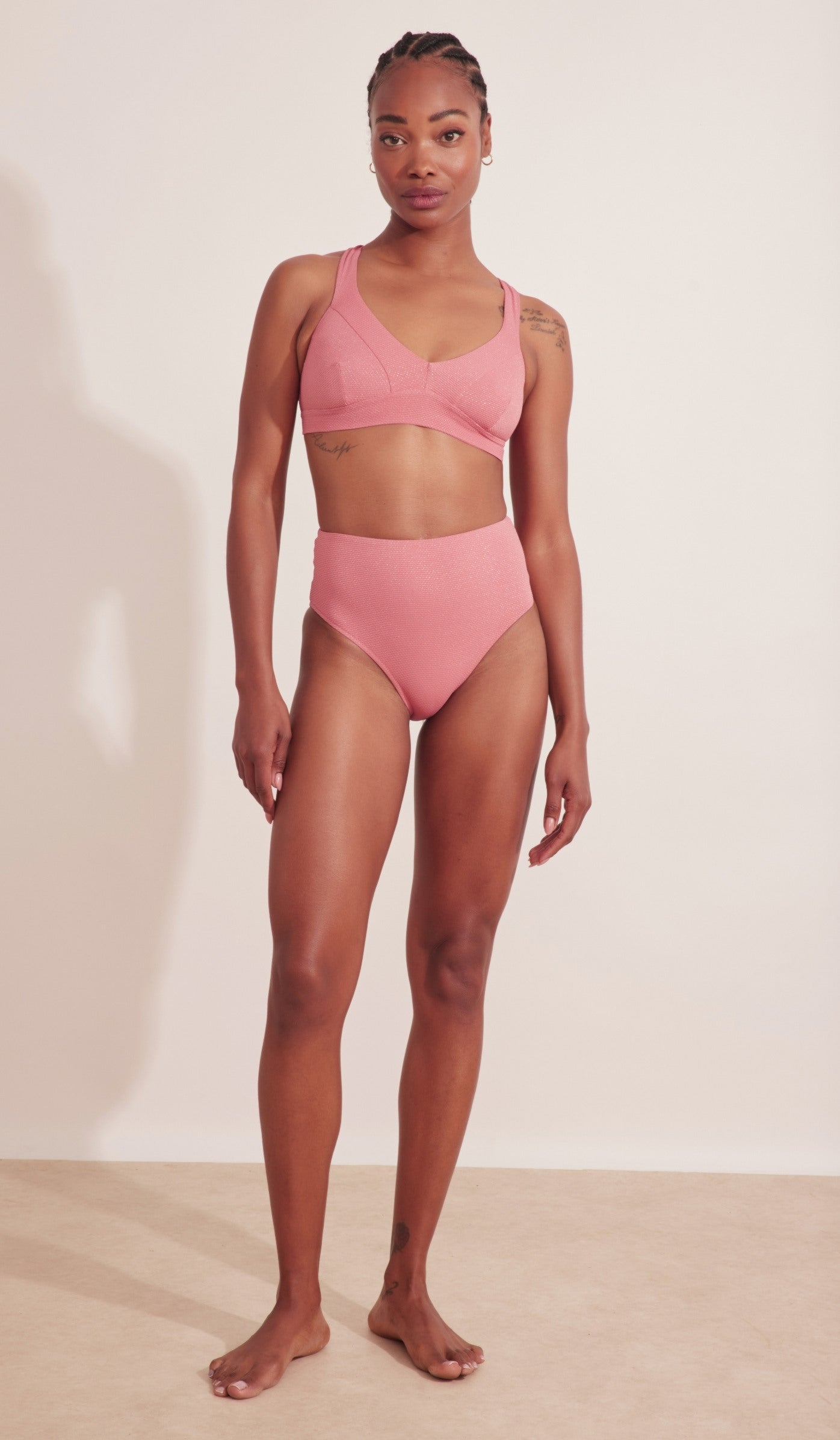 Lola Bikini Top - Punch Lurex