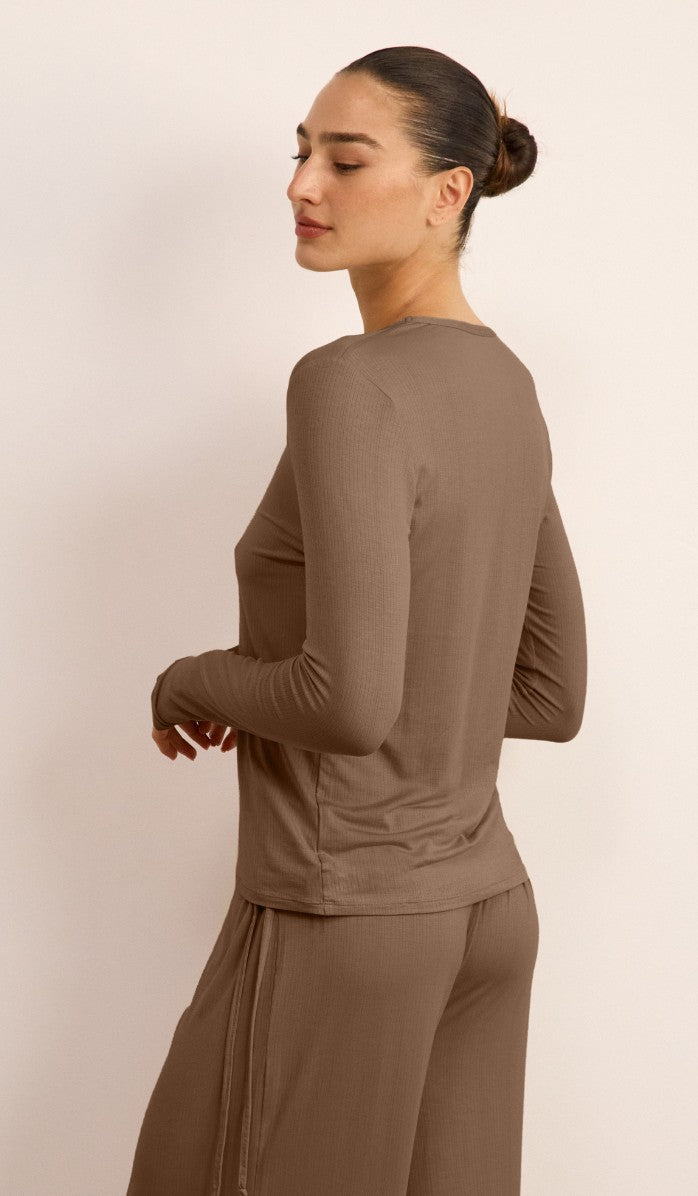 Micro Modal Tee Set - Walnut