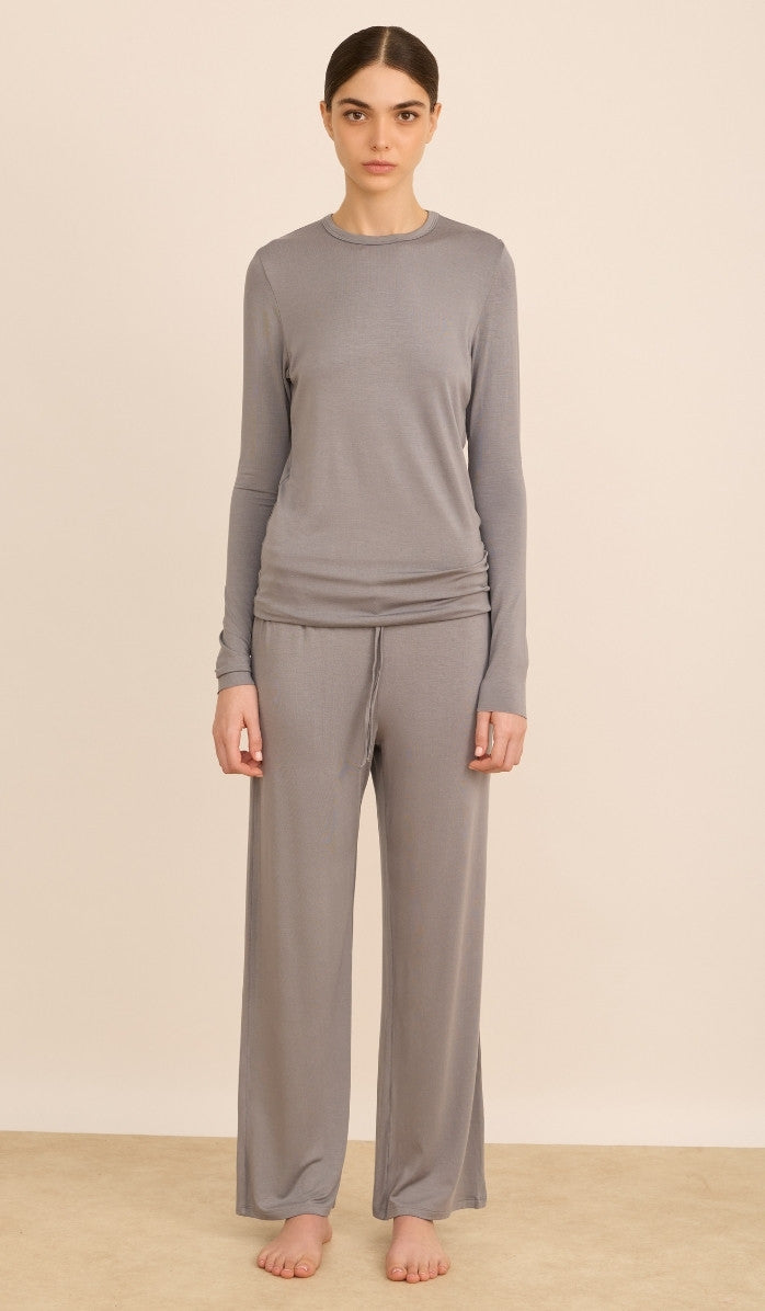 Modal Tee Set - Millie Light Gray