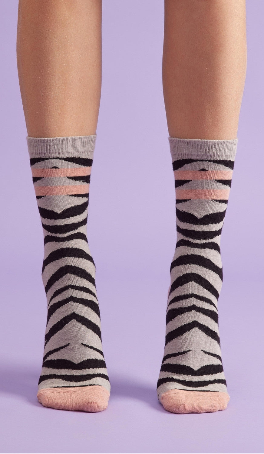 ZEBRA TOP PINK - Cotton socks