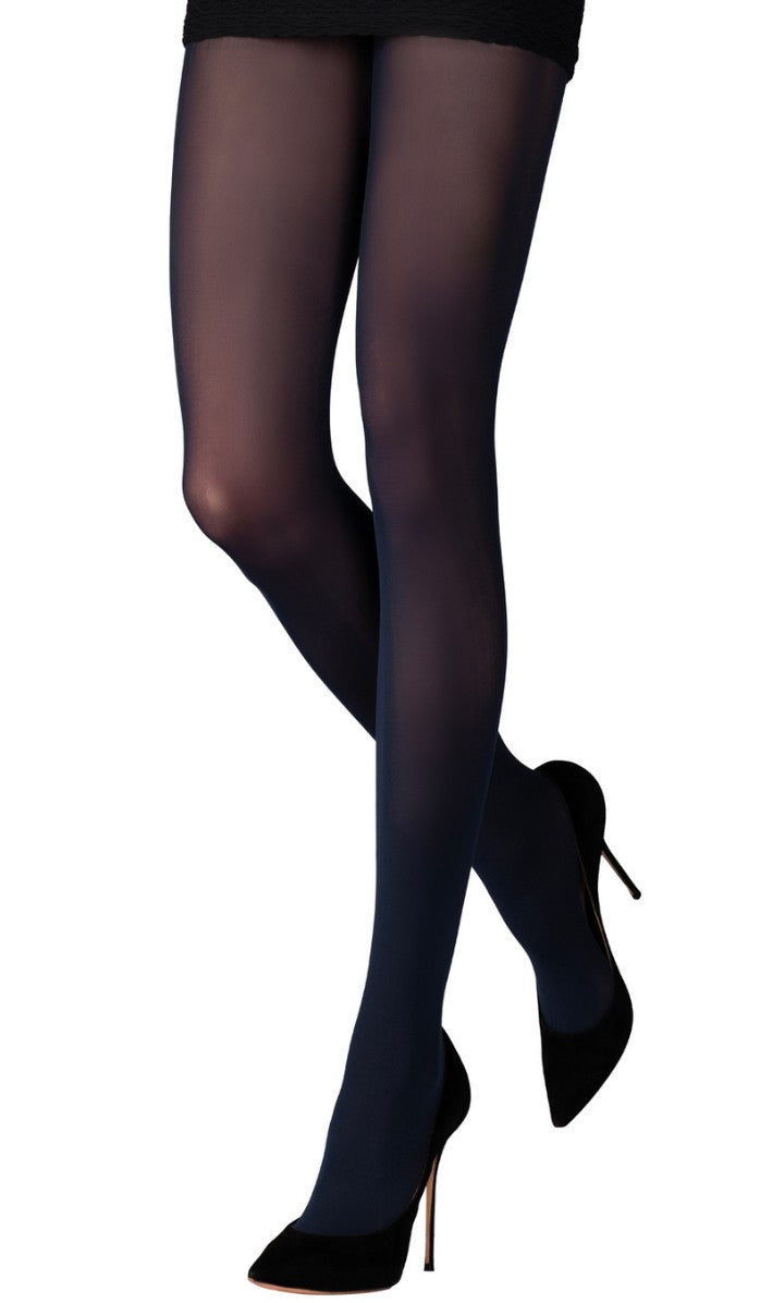 Basic Semi-Opaque Tights - Navy