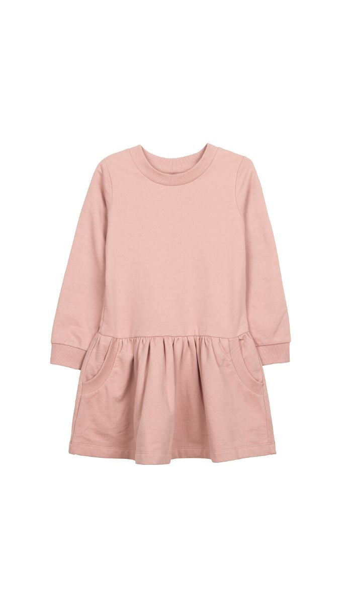 Girls' Sweatshirt Dress - Gili - Light Pink (4)