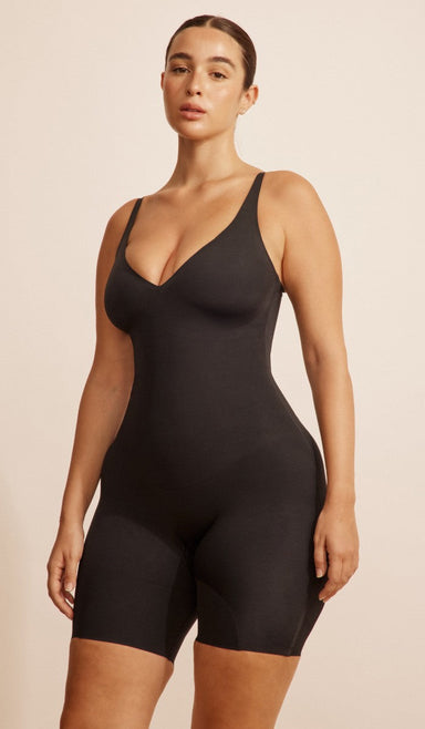 Sculpting Bodysuit Thin Straps - Black