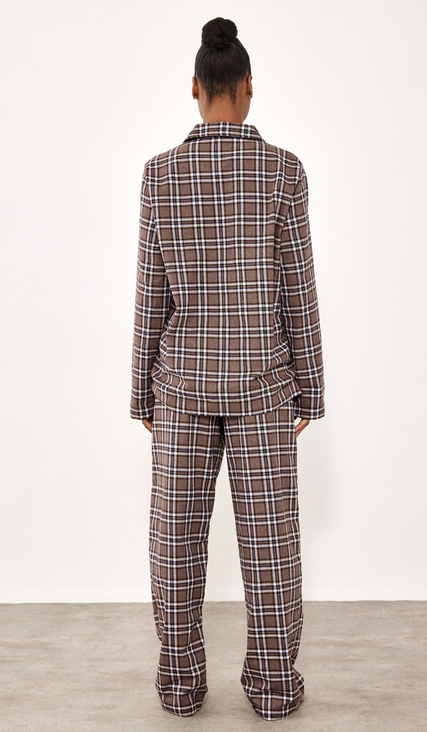 Flannel Button-Up Set - Billy Brown Plaid