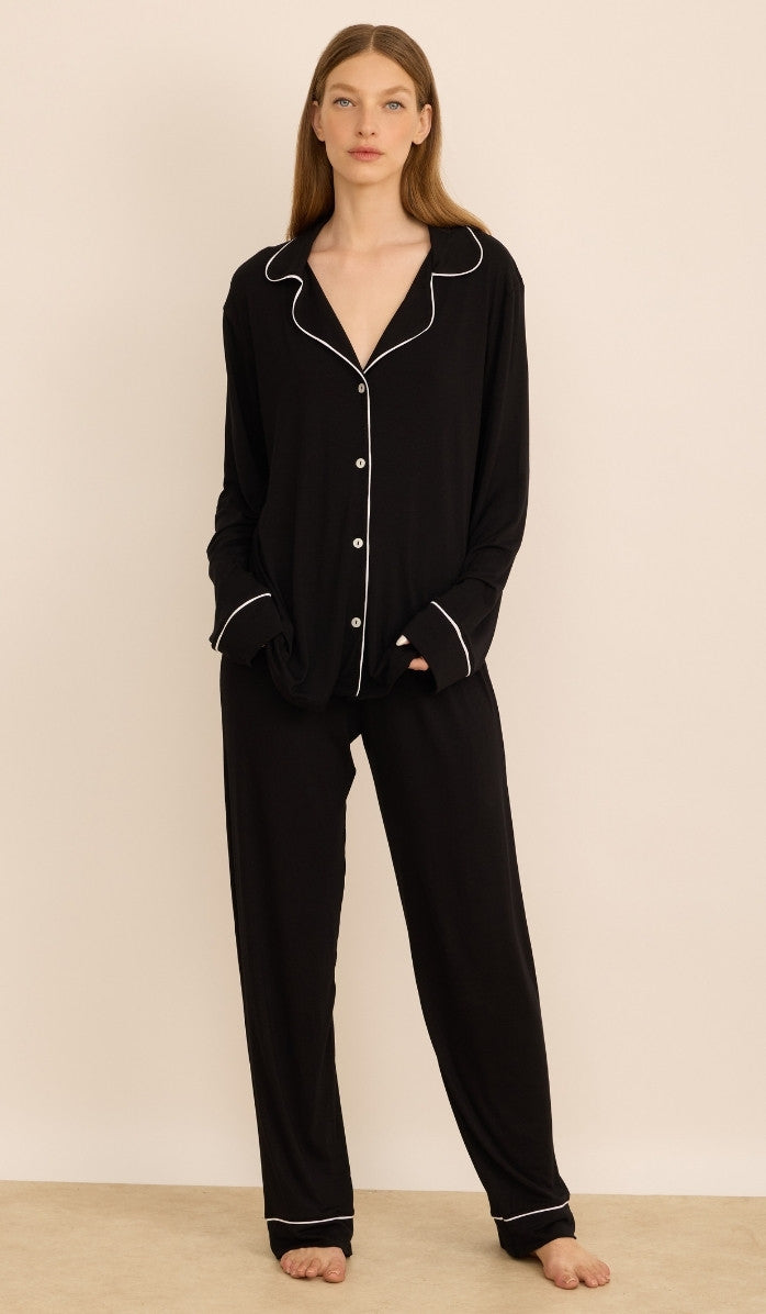 Modal Button-Up Set - Alexa Black