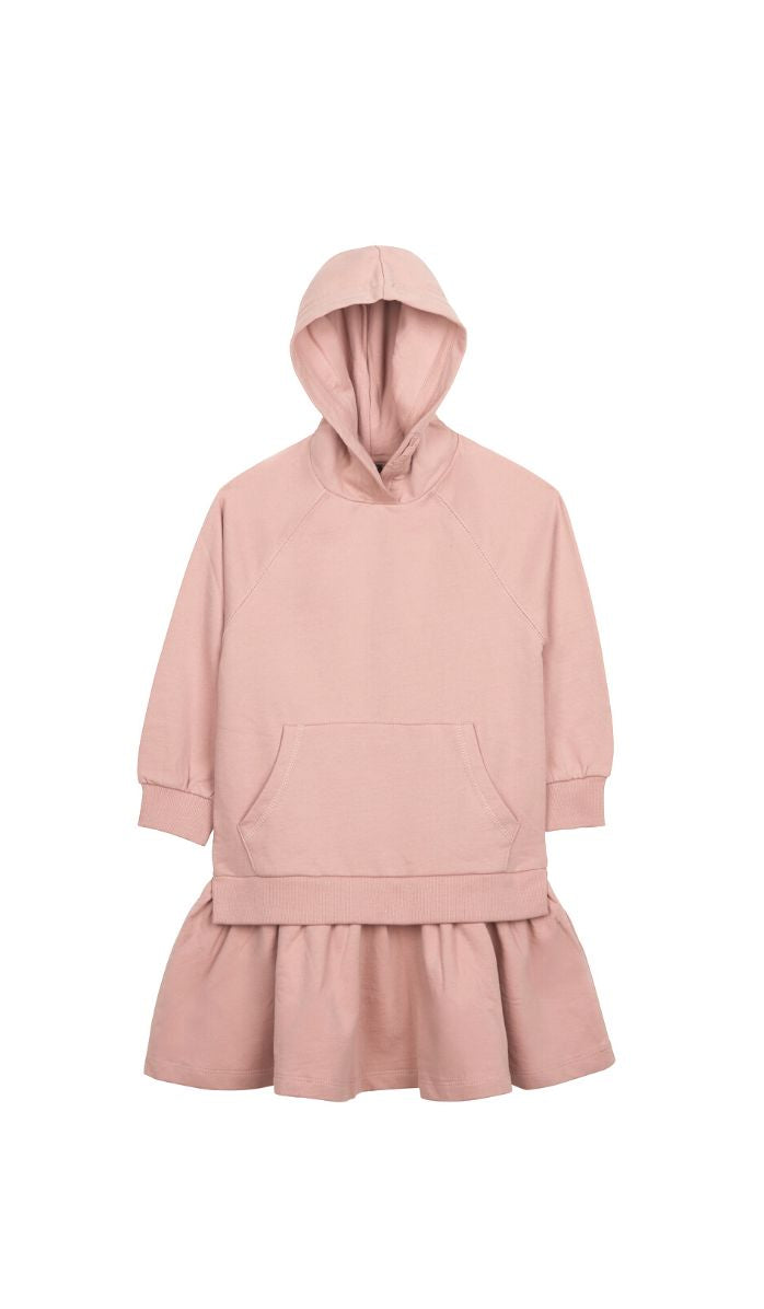 Girls' Sweatshirt Dress - Leny - Light Pink (4)