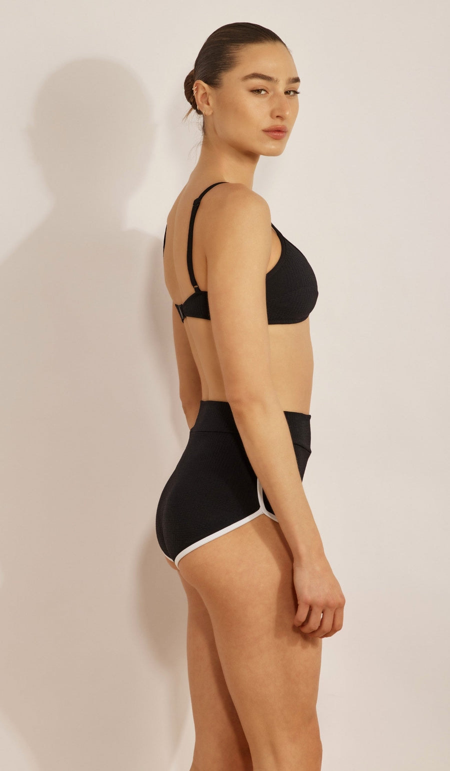 EVE Bikini Bottom - Waffle Black