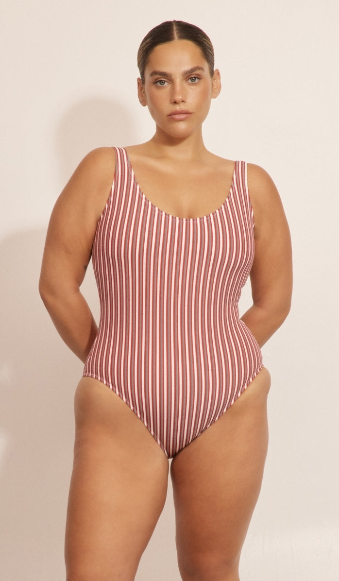 Becky One Piece - Red Stripe