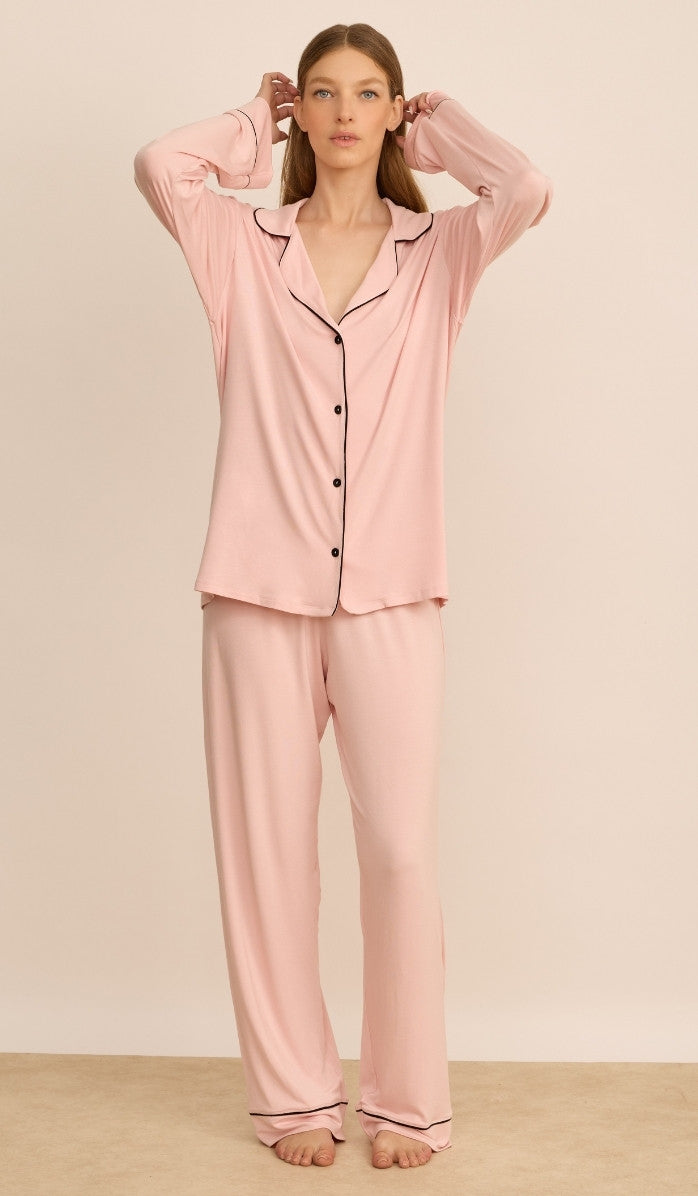 ALEXA Blush- Button down PJ Set