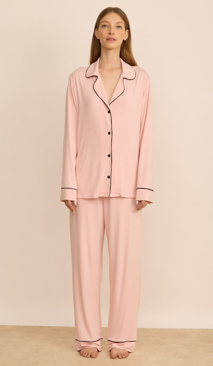 ALEXA Blush- Button down PJ Set