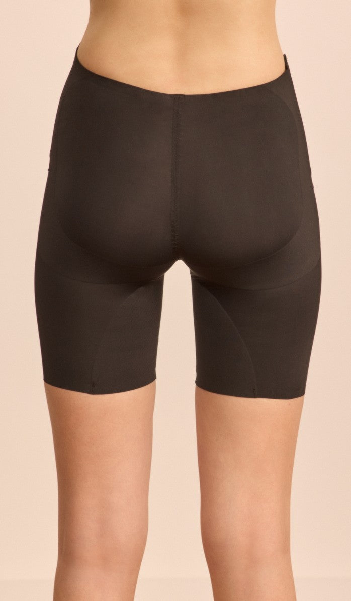 LOW-BACK SCULPTING SHORTS - BLACK