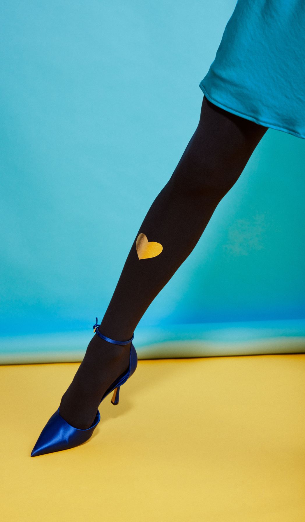 Women's Opaque Tights - Simply Love Navy