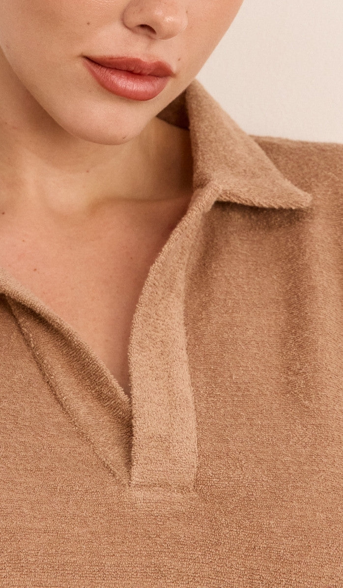 Bouclé Polo Set - Mocha