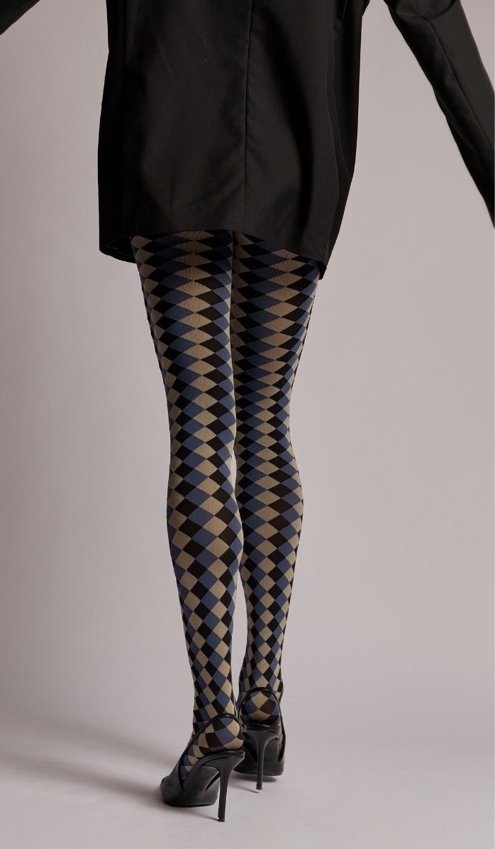 Harlequin Tights - Black