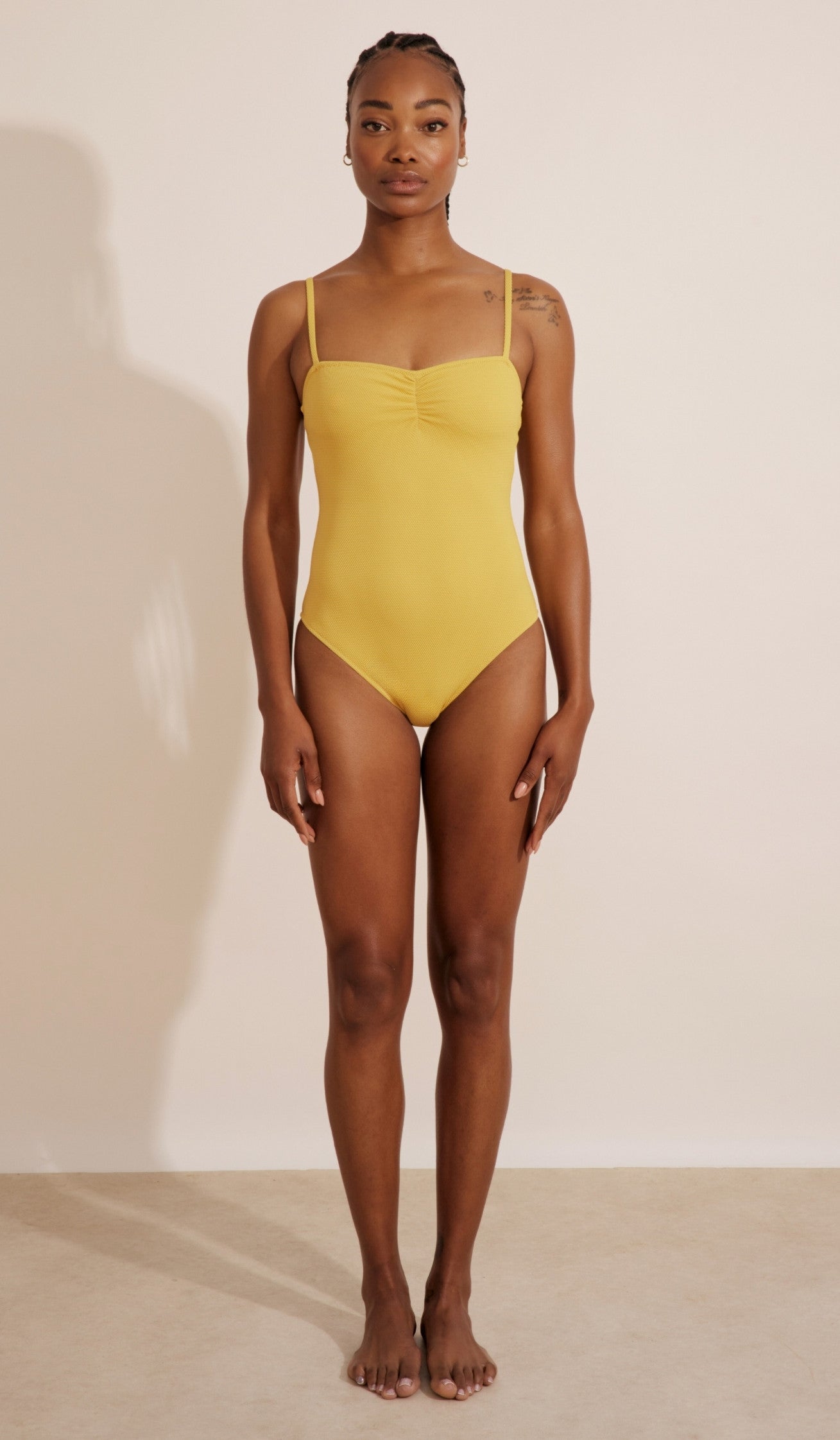 Bella One Piece - Yellow Piqué