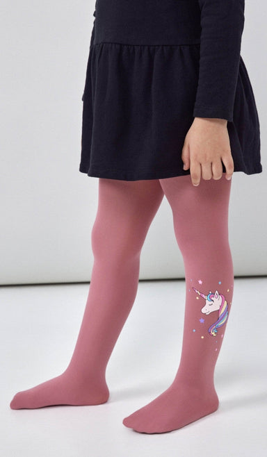 Girls' Opaque Tights - Magic Antique Pink