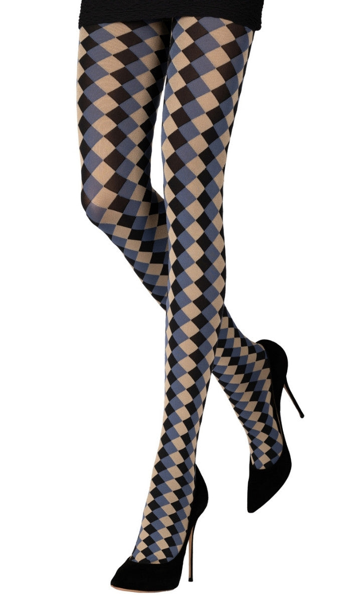 Harlequin Tights - Black