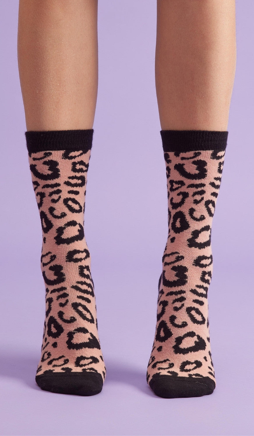 LEOPARD PINK - Cotton socks