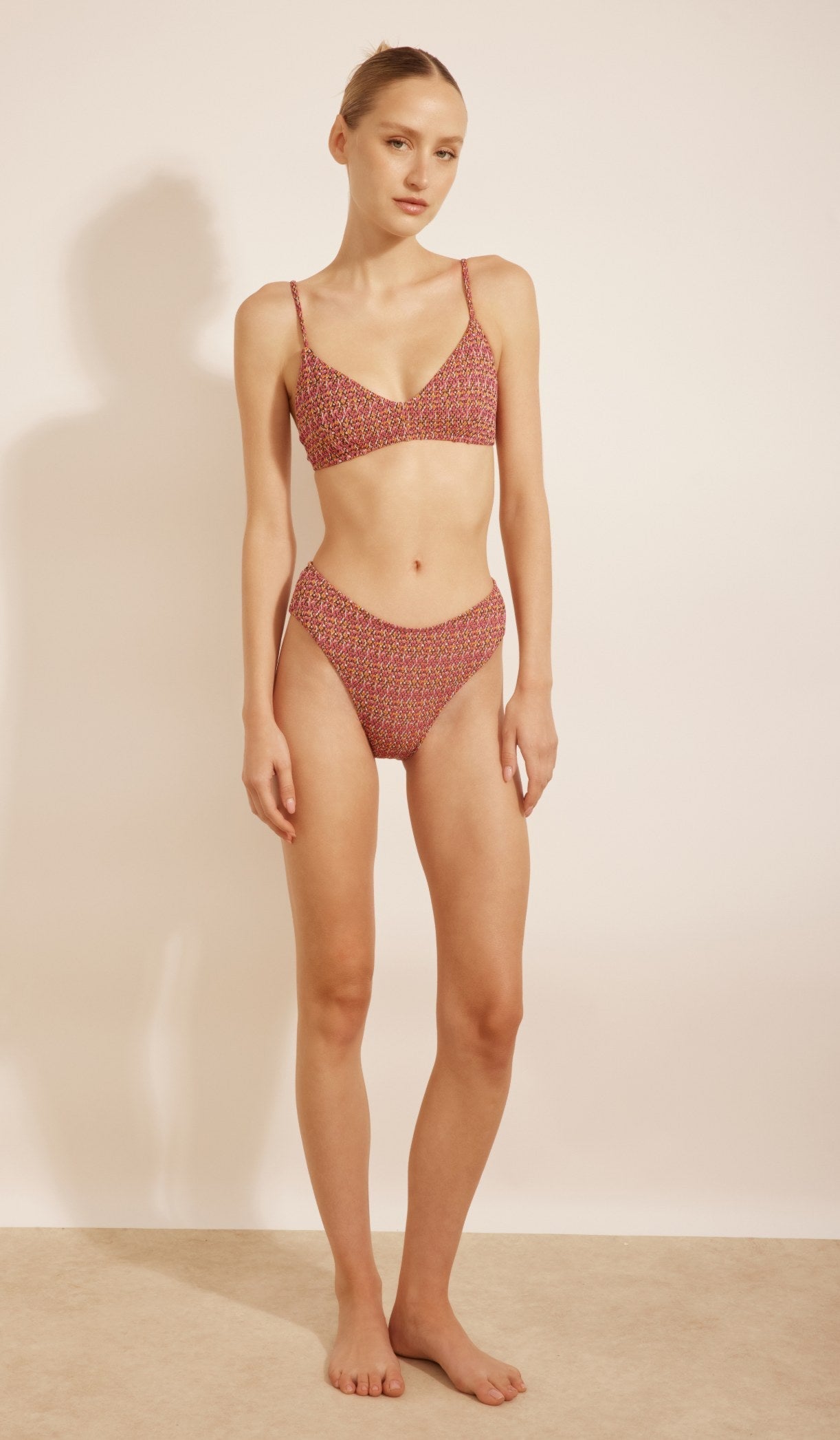 Chloe Bikini Bottom - Multi Pink