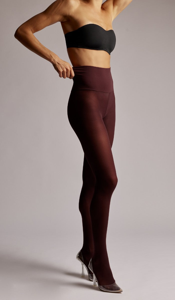 55 DENIER COMFORT TIGHTS - MERLOT