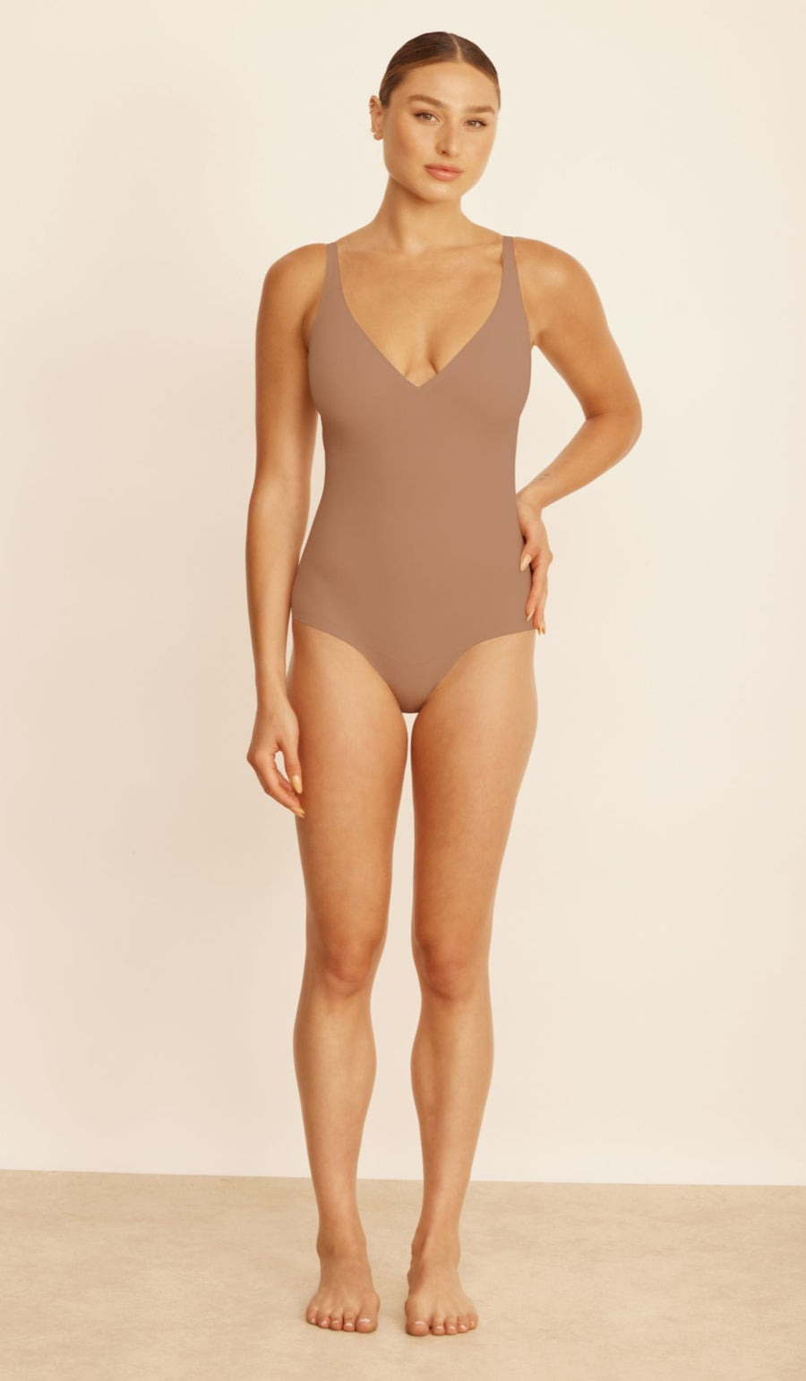 SCULPTING BODYSUIT - MOCCA