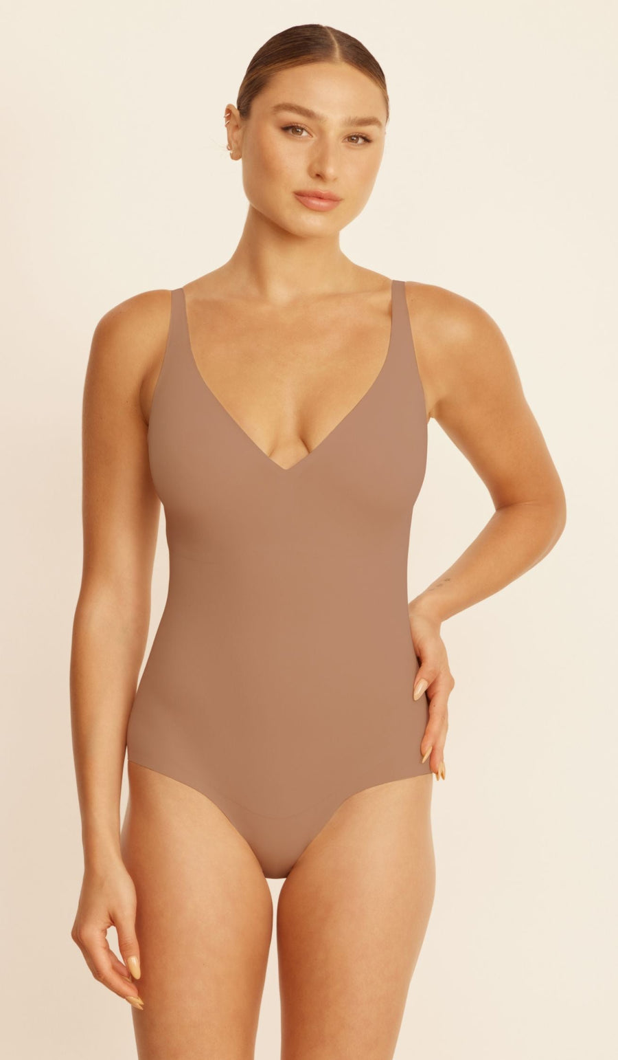 SCULPTING BODYSUIT - MOCCA