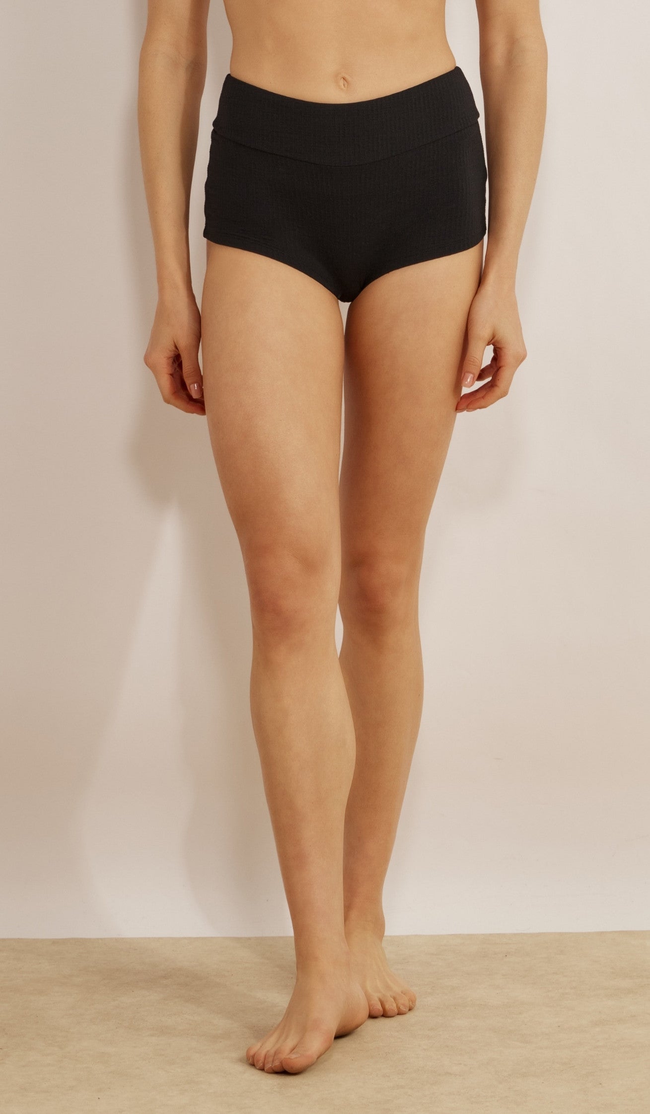 Ruby Bikini Bottom - Black Waffle