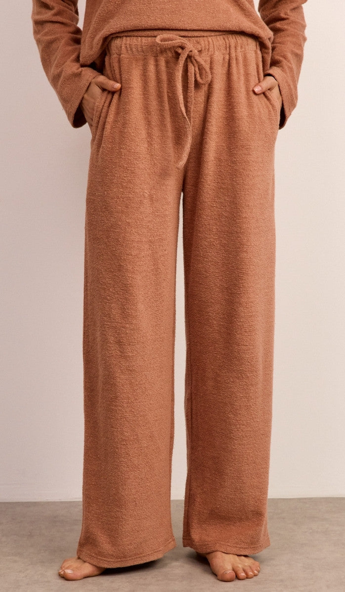 Bouclé Polo Set - Antique Pink