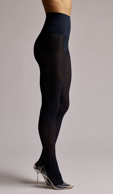 55 Denier Elastic Waist Tights - Navy