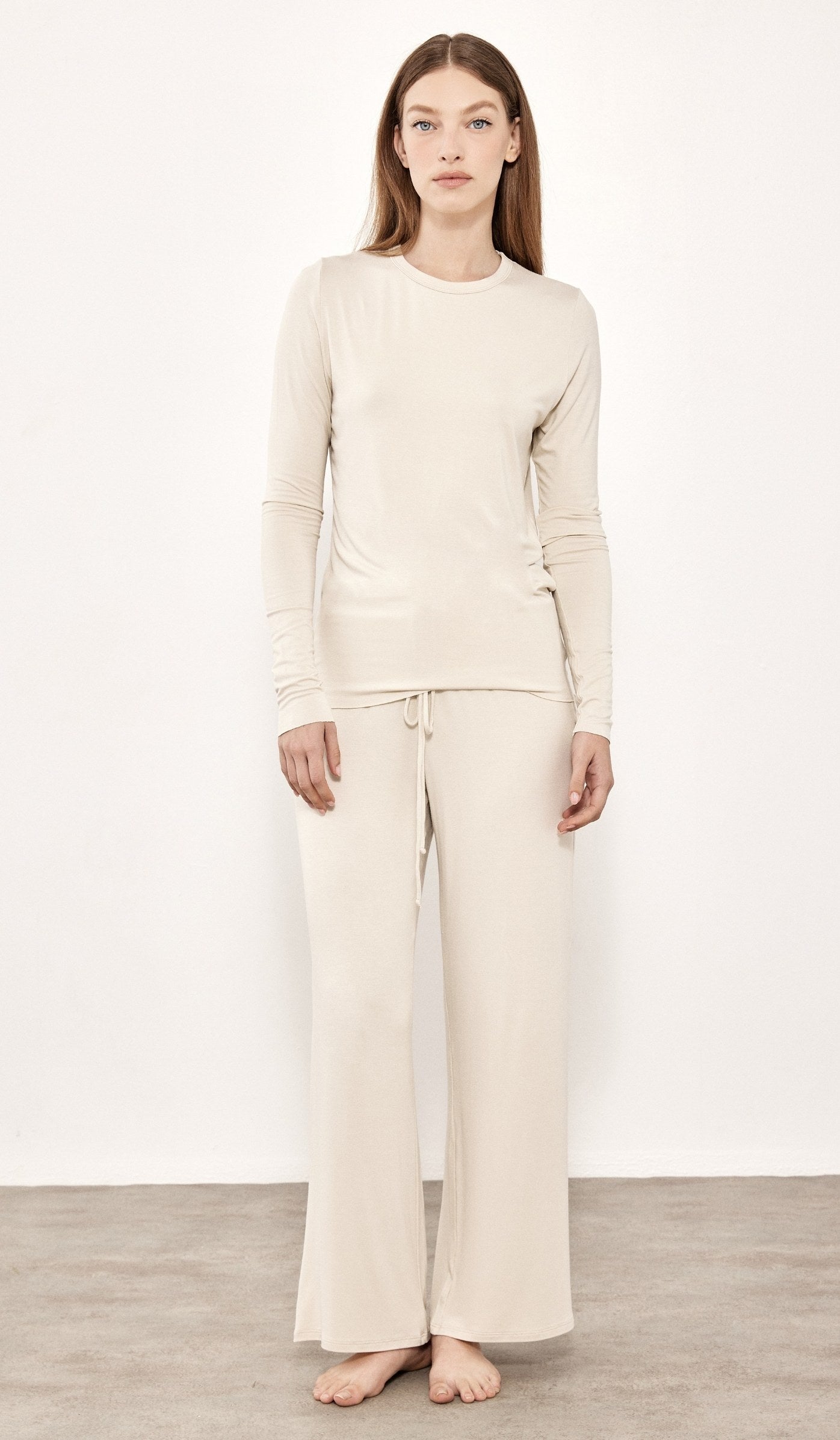Modal Tee Set - Millie Cream