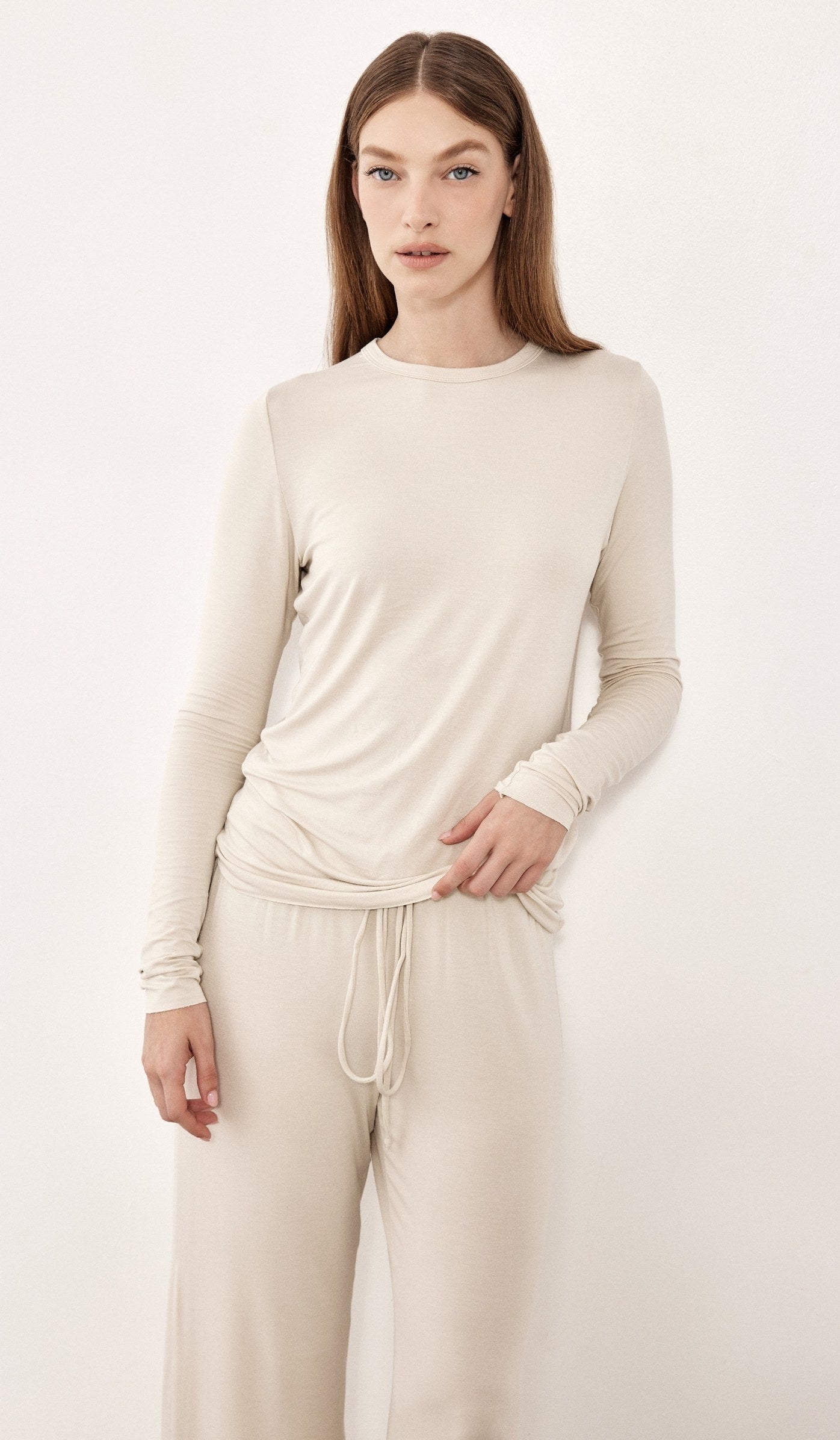 Modal Tee Set - Millie Cream