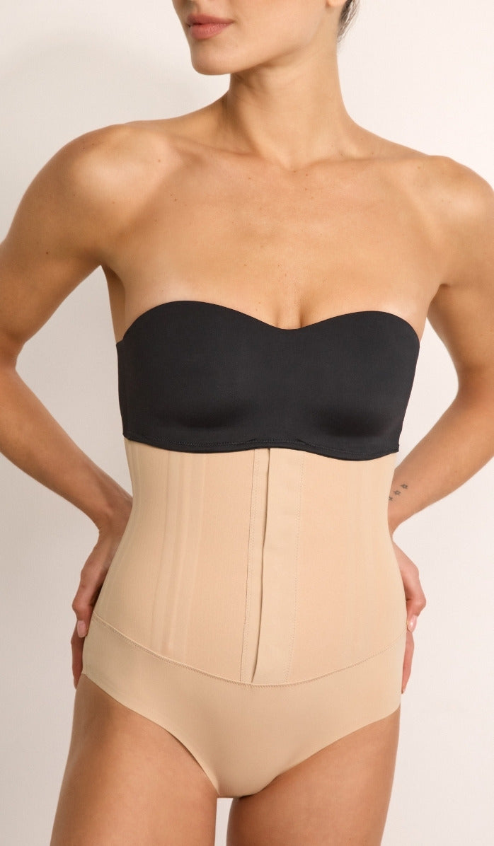 Corset-Style Waist Shaper - Powder