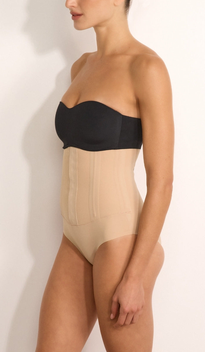 Corset-Style Waist Shaper - Powder