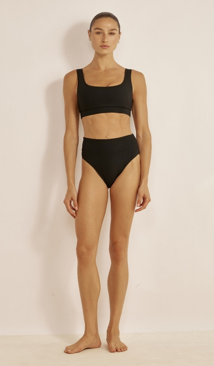 Bikini Bottom - Emily Black Rib