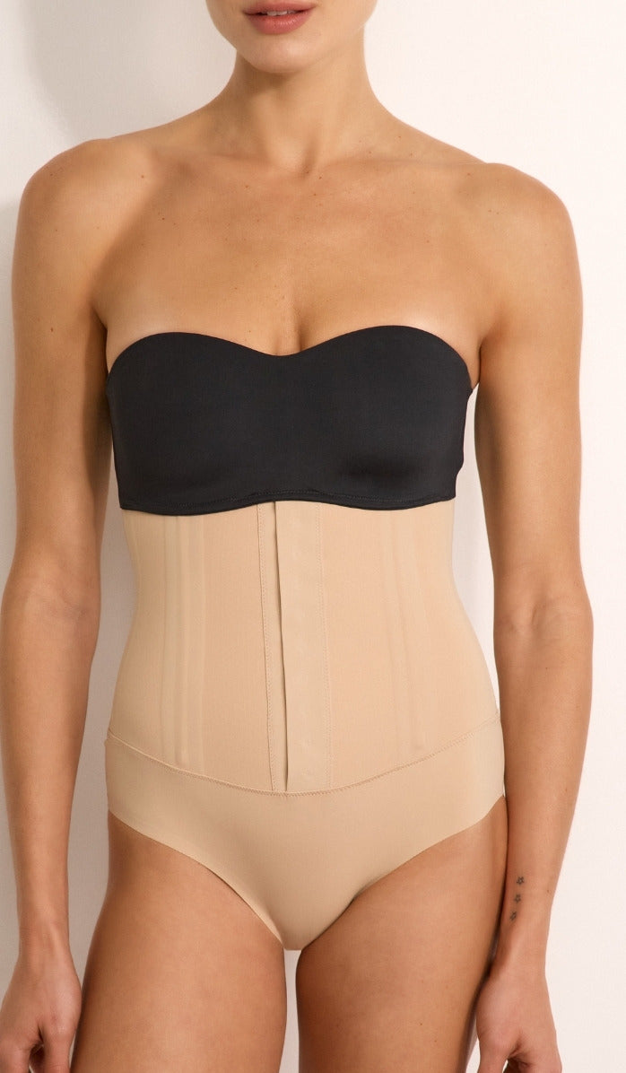 Corset-Style Waist Shaper - Powder