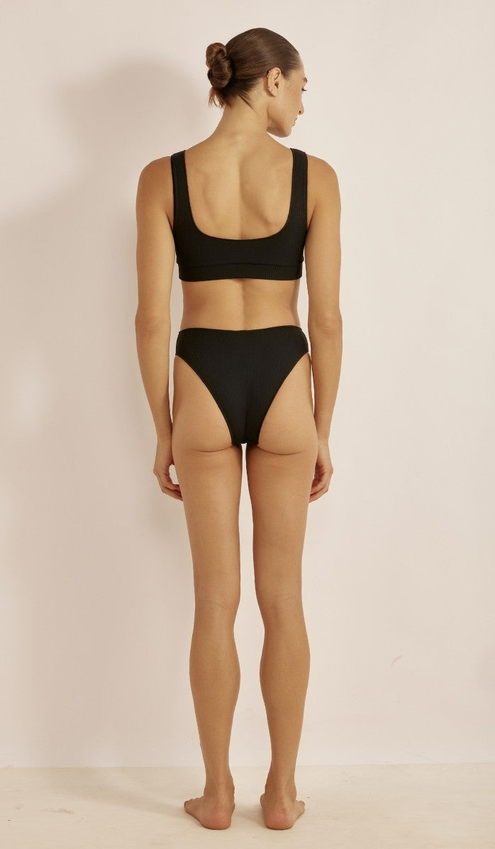 Blair Bikini Bottom - Black Rib