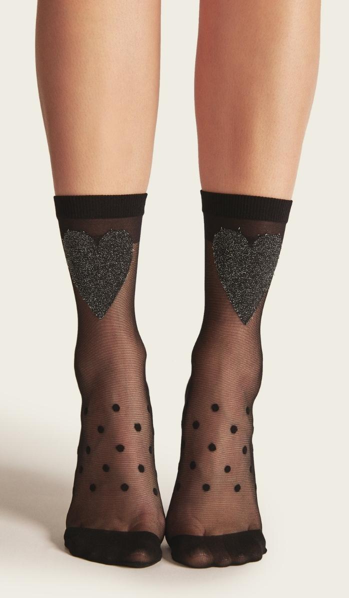 Nylon Socks - Fairy Black Lurex