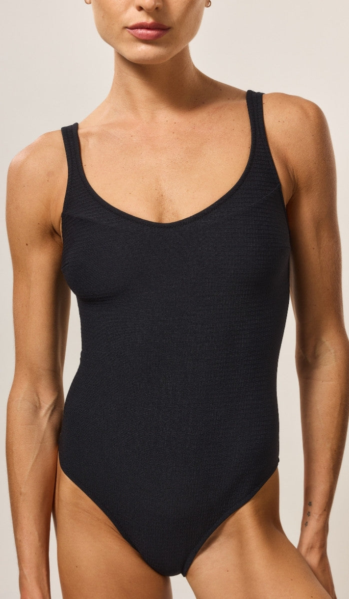 Chelsea One Piece - Black Micro Grid