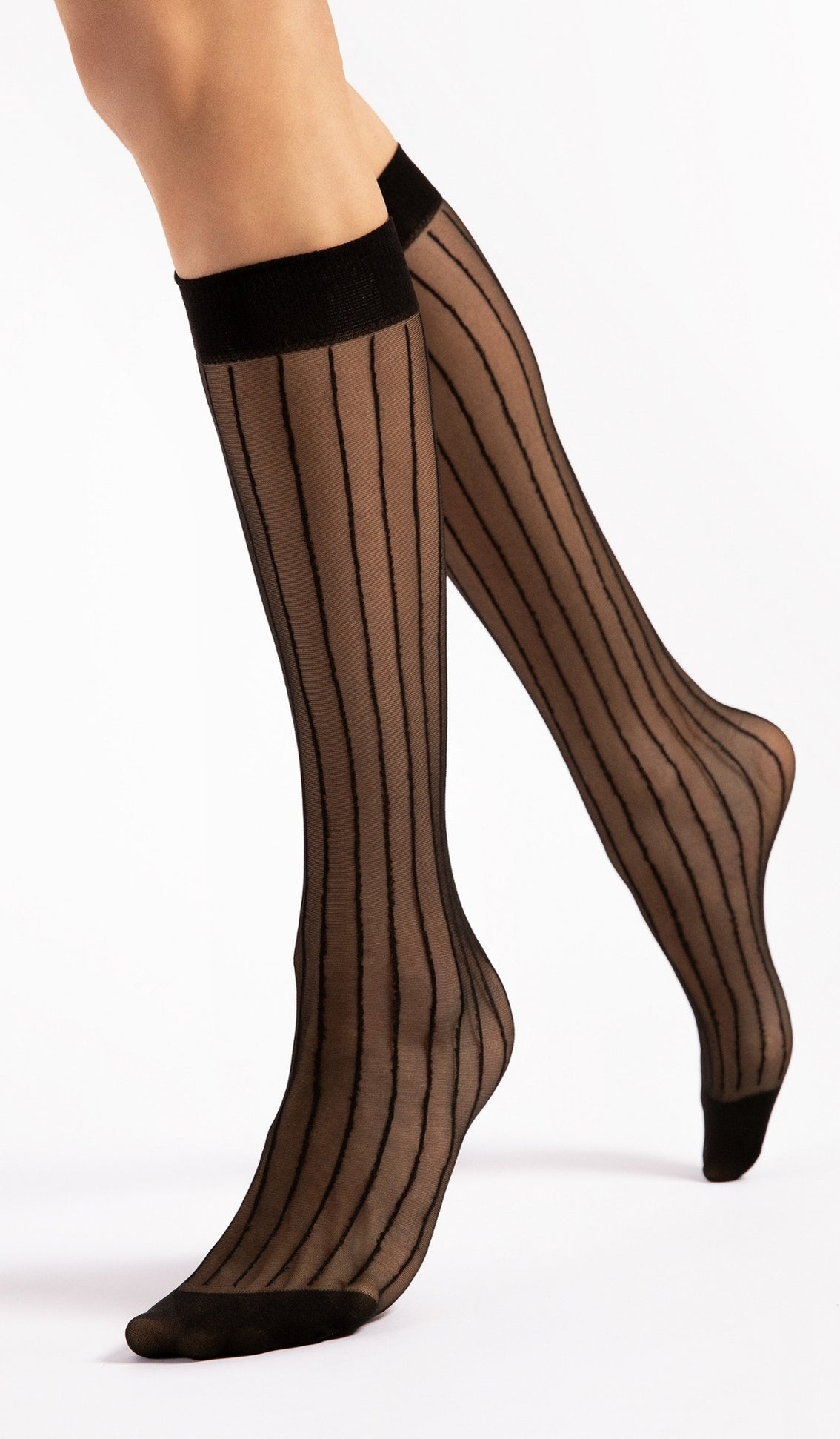 Nylon Socks - Lina Black