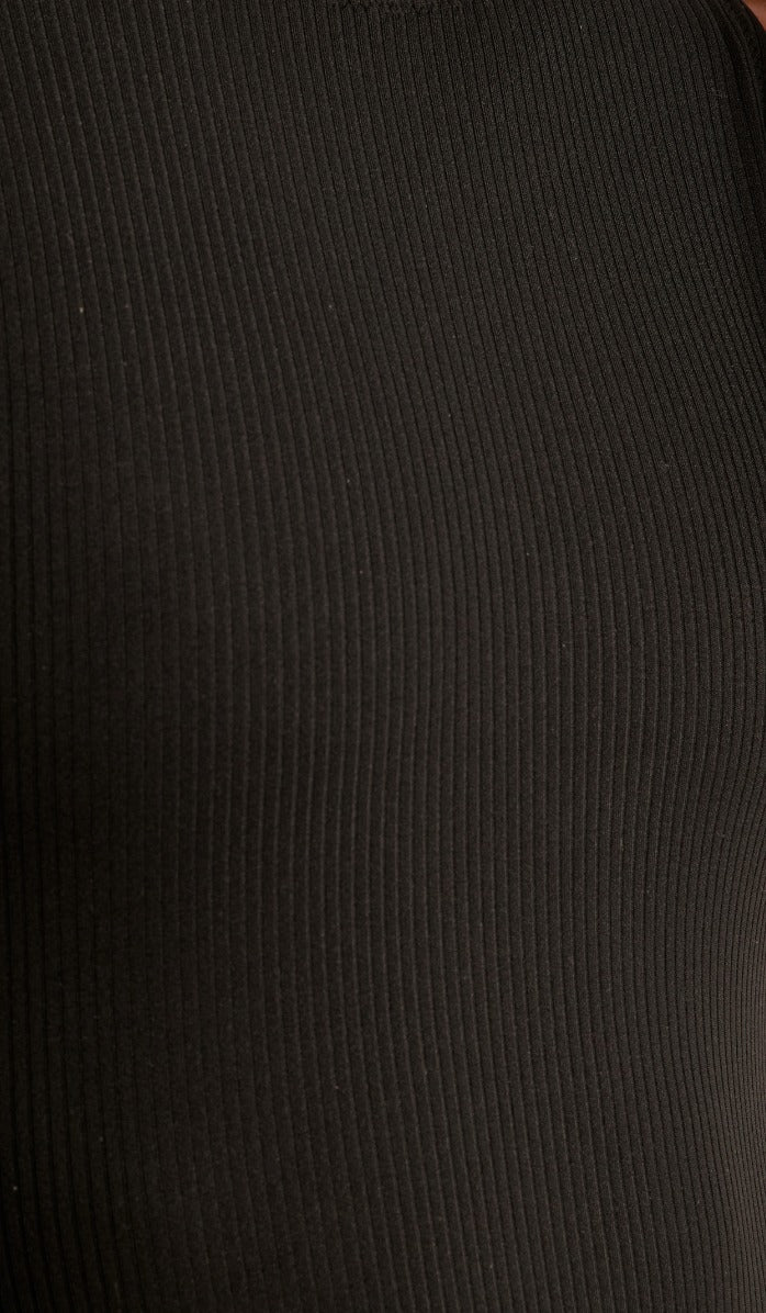 Dakota Bikini Top - Black Rib