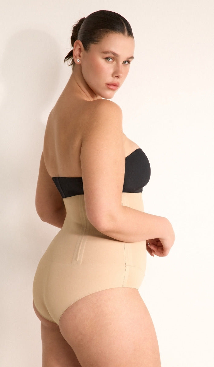 Corset-Style Waist Shaper - Powder
