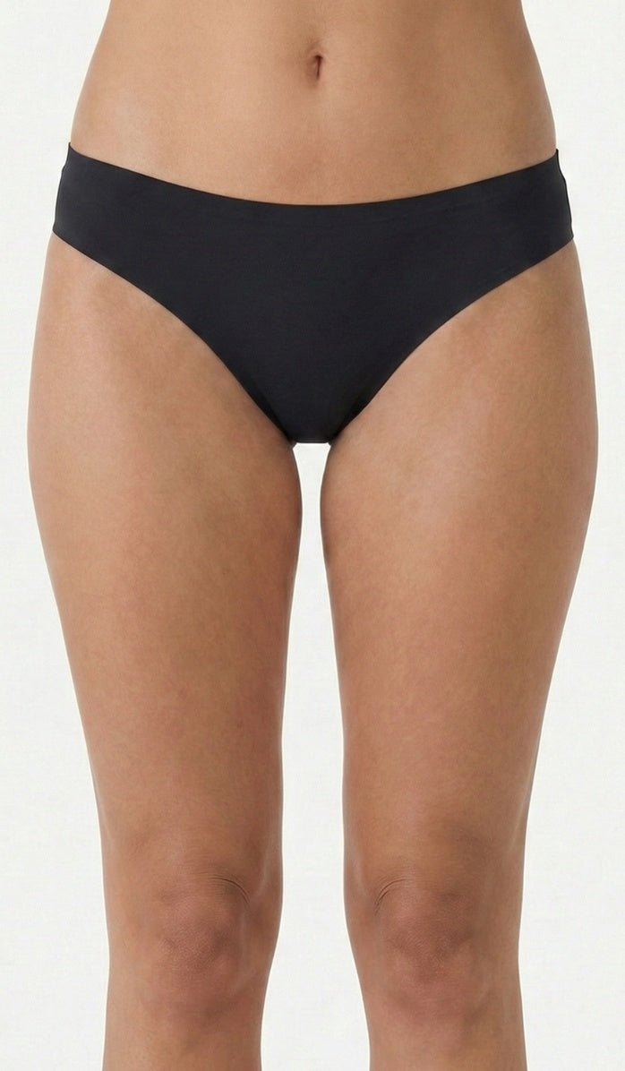 Seamless Cotton Panty - Mini Black