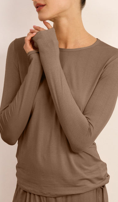 Micro Modal Tee Set - Walnut