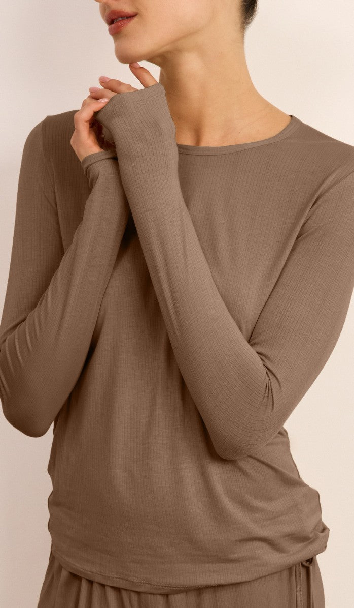 Micro Modal Tee Set - Walnut