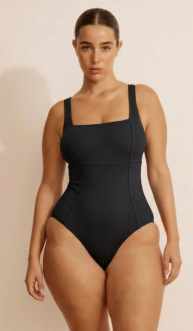 Golda One Piece - Black Waffle